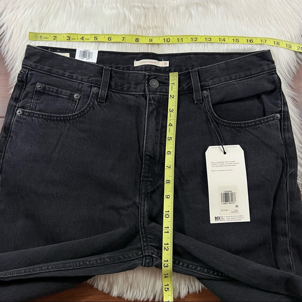Levi's Women’s Size 31 x 30 Black Soul Loose Straight 90s‎ Denim Jeans - Picture 3 of 8